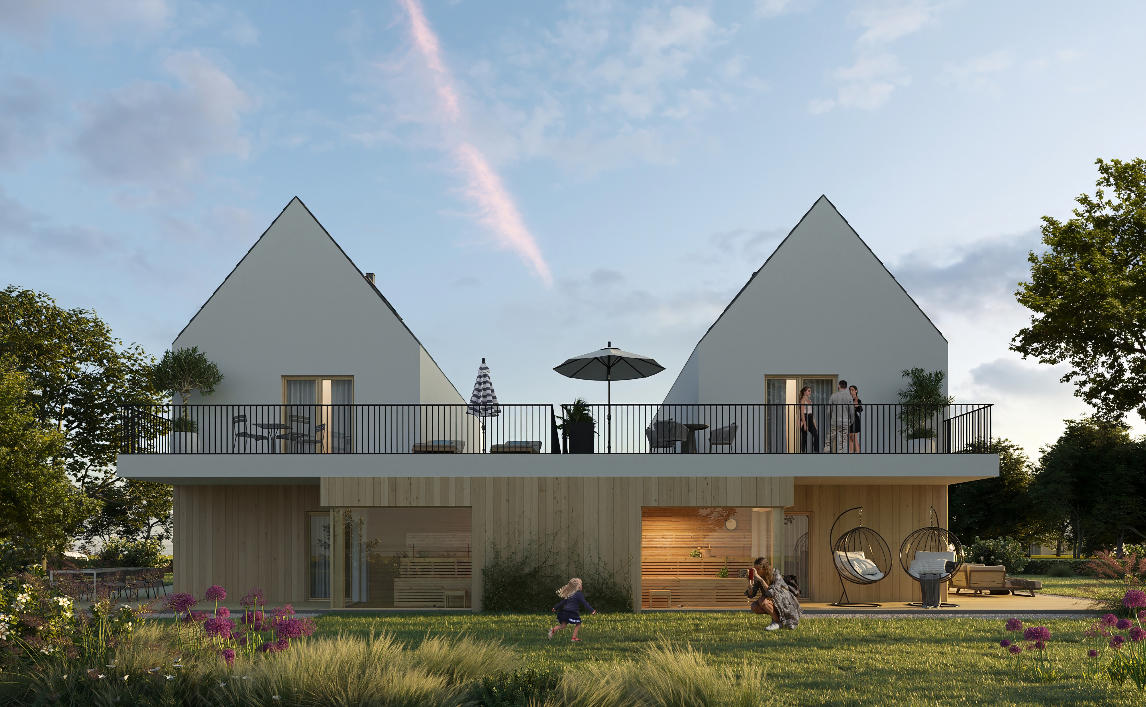 Wizualizacje dla deweloperów Lublin – sprzedaż domów, wizualizacja CGI